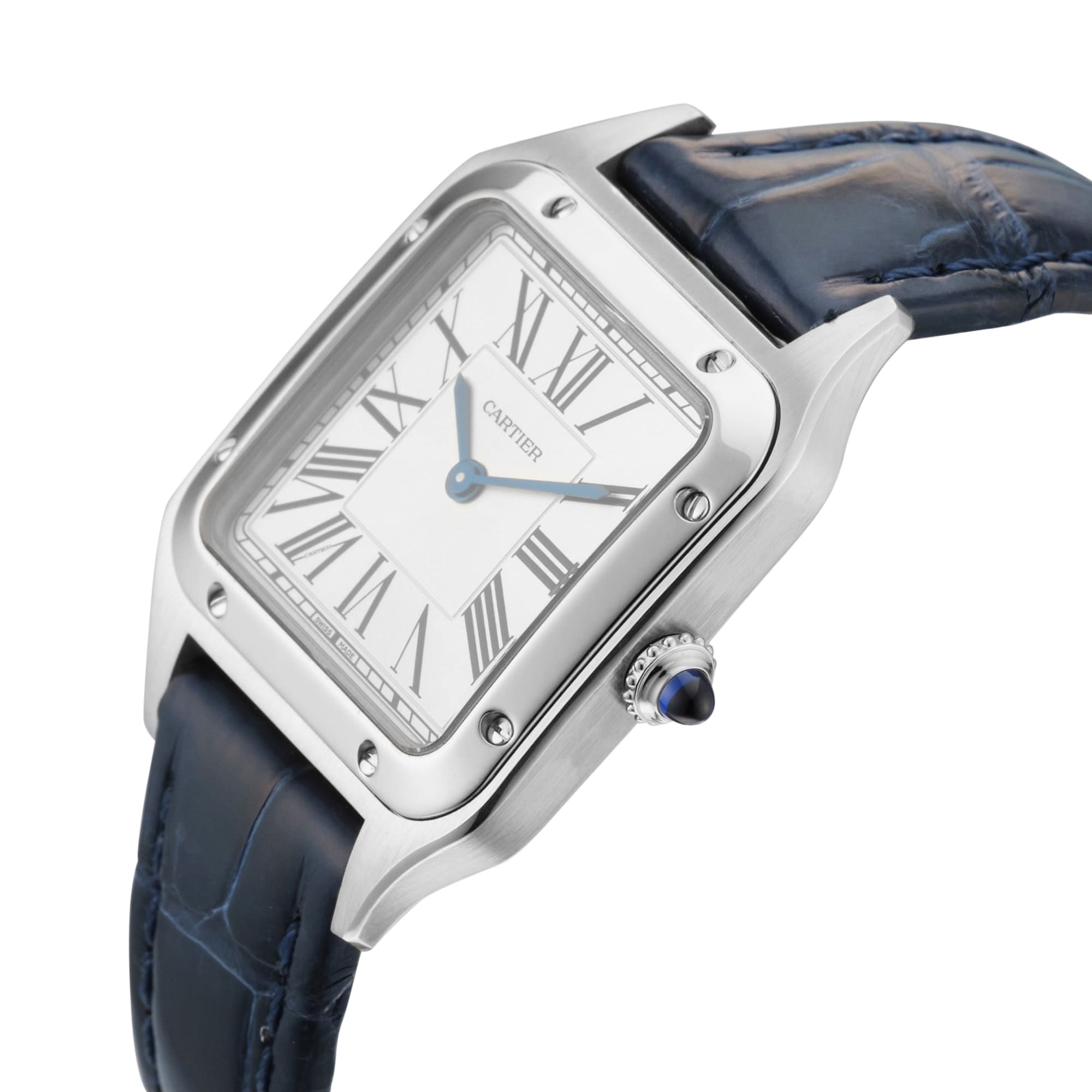 Pre-Owned Cartier Santos Dumont 27.5mm Stainless Steel Pre-Owned Cartier Santos Dumont 27.5mm Stainless Steel