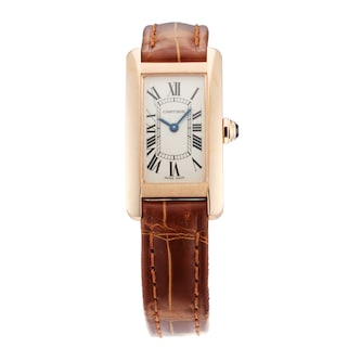 Pre-Owned Cartier Tank Americaine 19mm Rose Gold Pre-Owned Cartier Tank Americaine 19mm Rose Gold