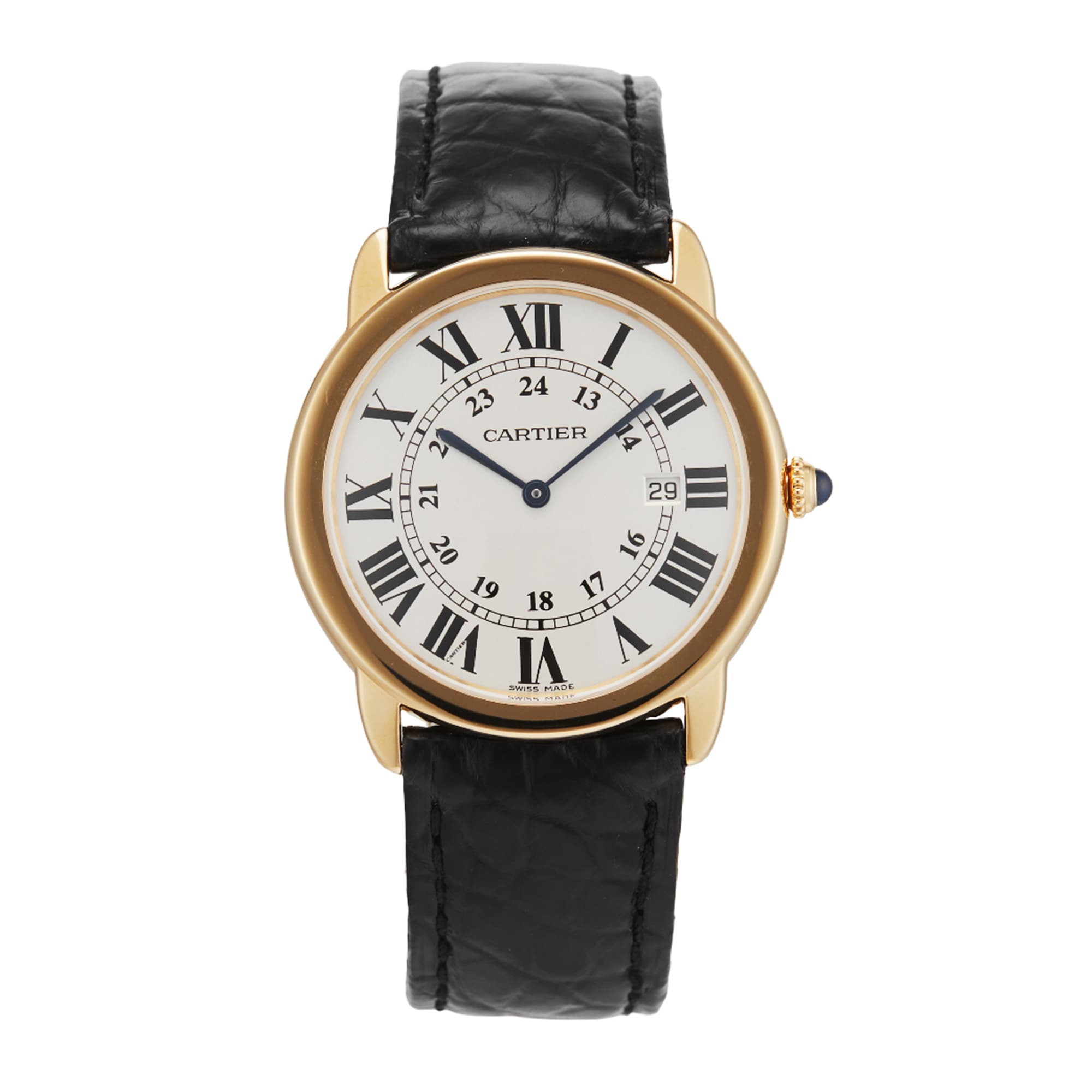 Pre-Owned Cartier Ronde Solo De Cartier 36mm Yellow Gold W6700455