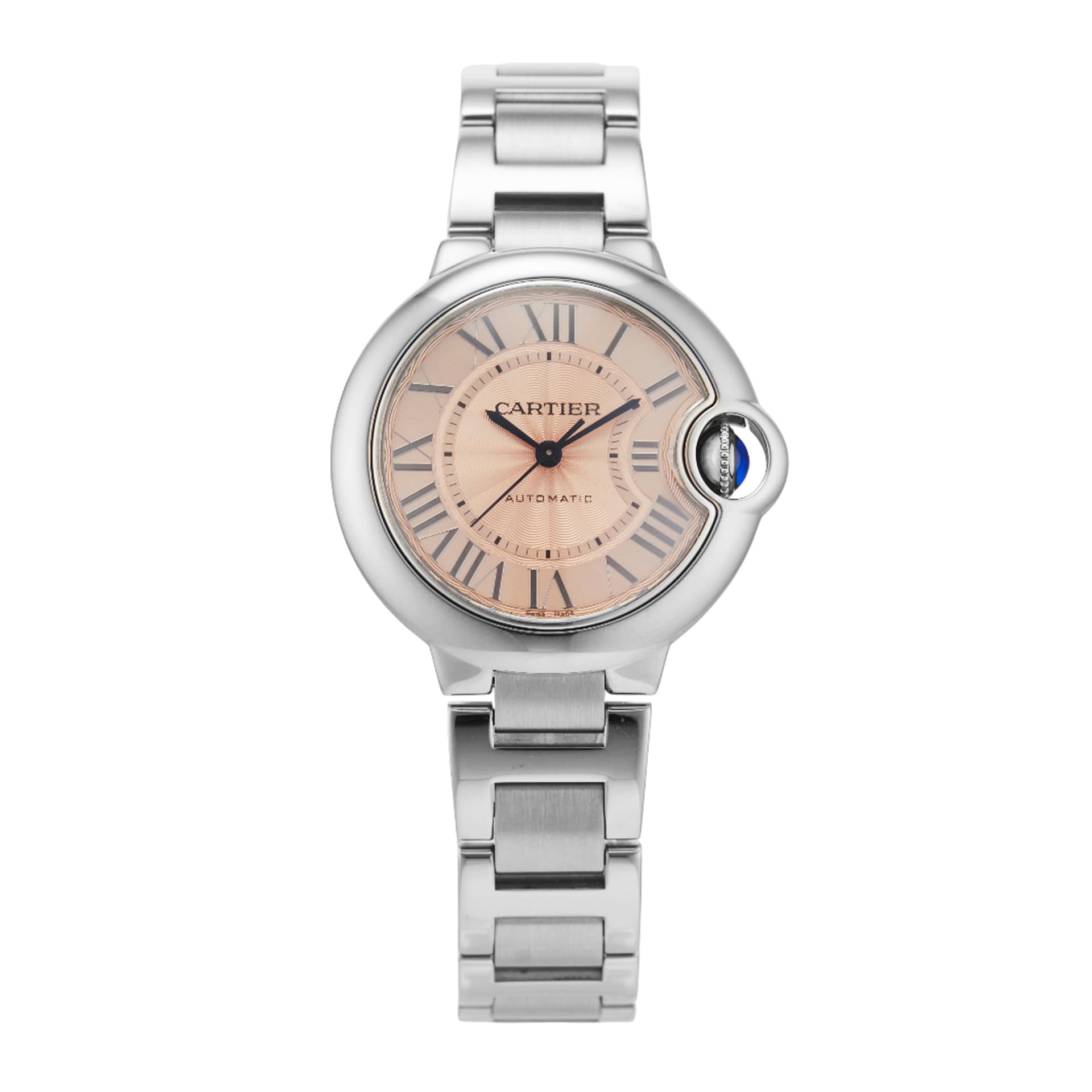 Pre-Owned Cartier Ballon Bleu De Cartier 33mm Stainless Steel Pre-Owned Cartier Ballon Bleu De Cartier 33mm Stainless Steel