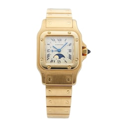 40630148 - Santos Moonphase 24mm Yellow Gold