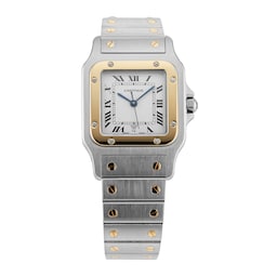 40630155 - Cartier Santos Galbee 28mm Stainless Steel and Yellow Gold