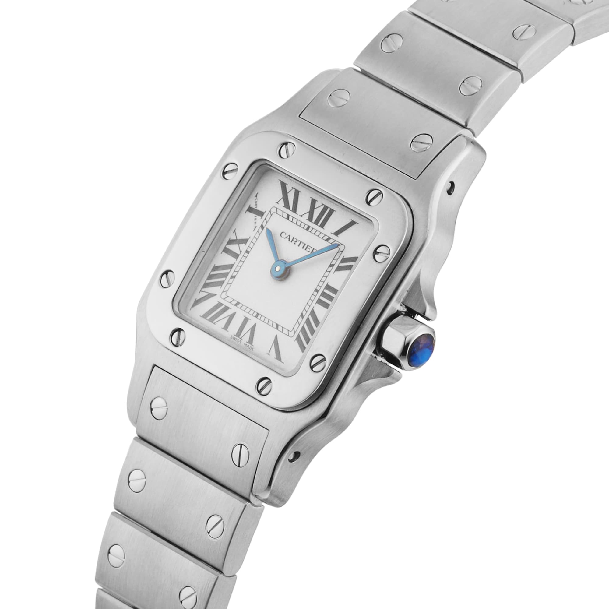 Pre-Owned Cartier Cartier Santos Galbee 24mm Stainless Steel Pre-Owned Cartier Cartier Santos Galbee 24mm Stainless Steel