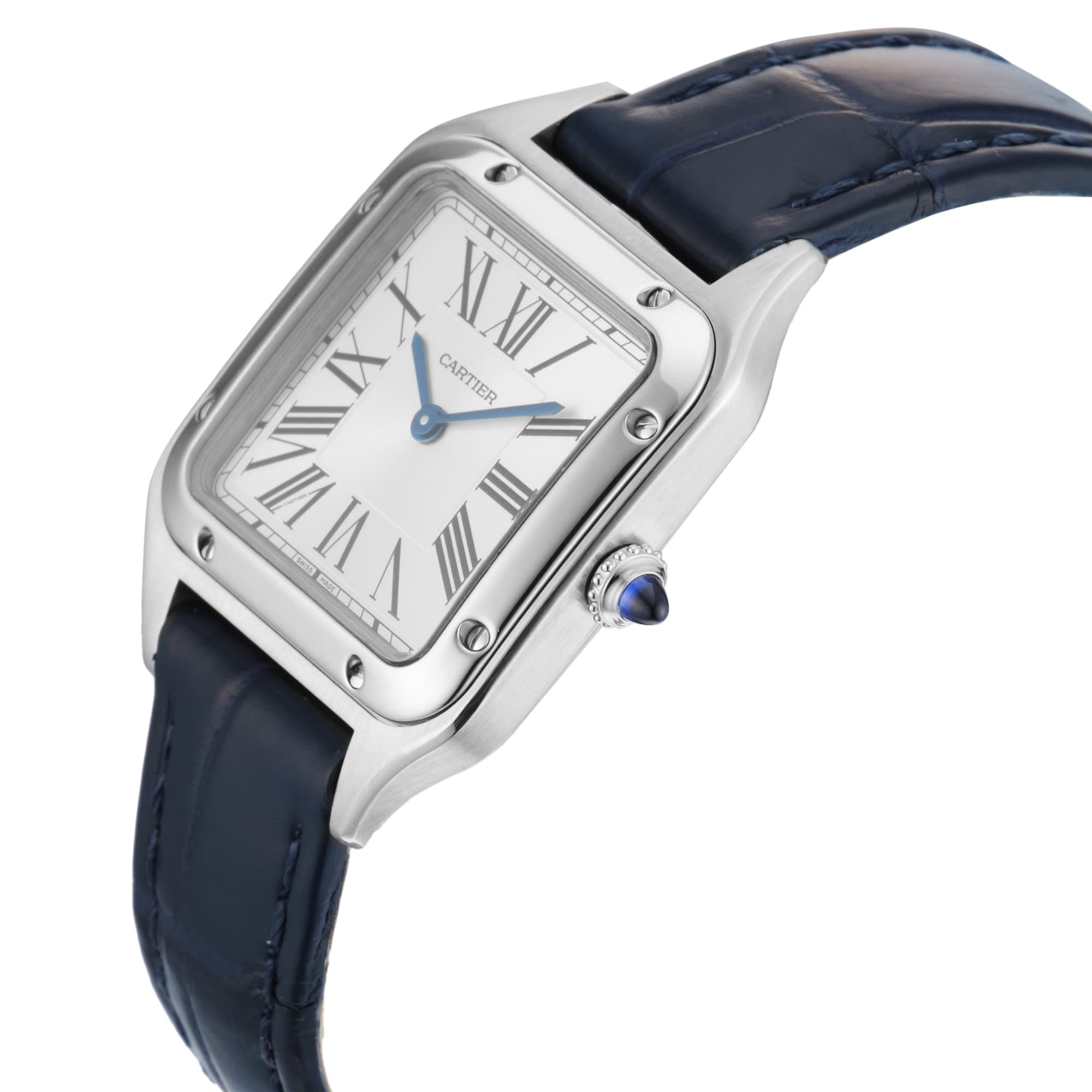 Pre-Owned Cartier Santos Dumont 27.5mm Stainless Steel Pre-Owned Cartier Santos Dumont 27.5mm Stainless Steel