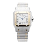 Pre-Owned Cartier Santos Galbee 28mm Stainless Steel and Yellow Gold