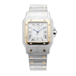 40630180 - Santos Galbee 28mm Stainless Steel and Yellow Gold