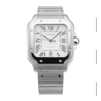 Pre-Owned Cartier Santos de 40mm Large Model Automatic Stainless Steel Pre-Owned Cartier Santos de 40mm Large Model Automatic Stainless Steel