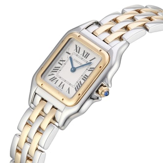 Pre-Owned Cartier Panthere 29mm Stainless Steel and Yellow Gold Pre-Owned Cartier Panthere 29mm Stainless Steel and Yellow Gold