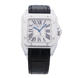 40630190 - Santos 100 33mm White Gold