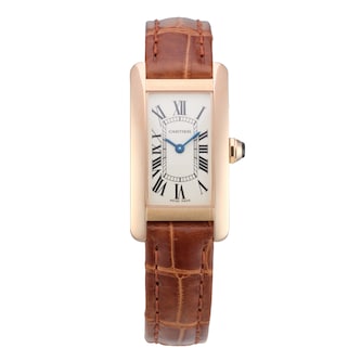 Pre-Owned Cartier Tank Americaine 19mm Rose Gold Pre-Owned Cartier Tank Americaine 19mm Rose Gold