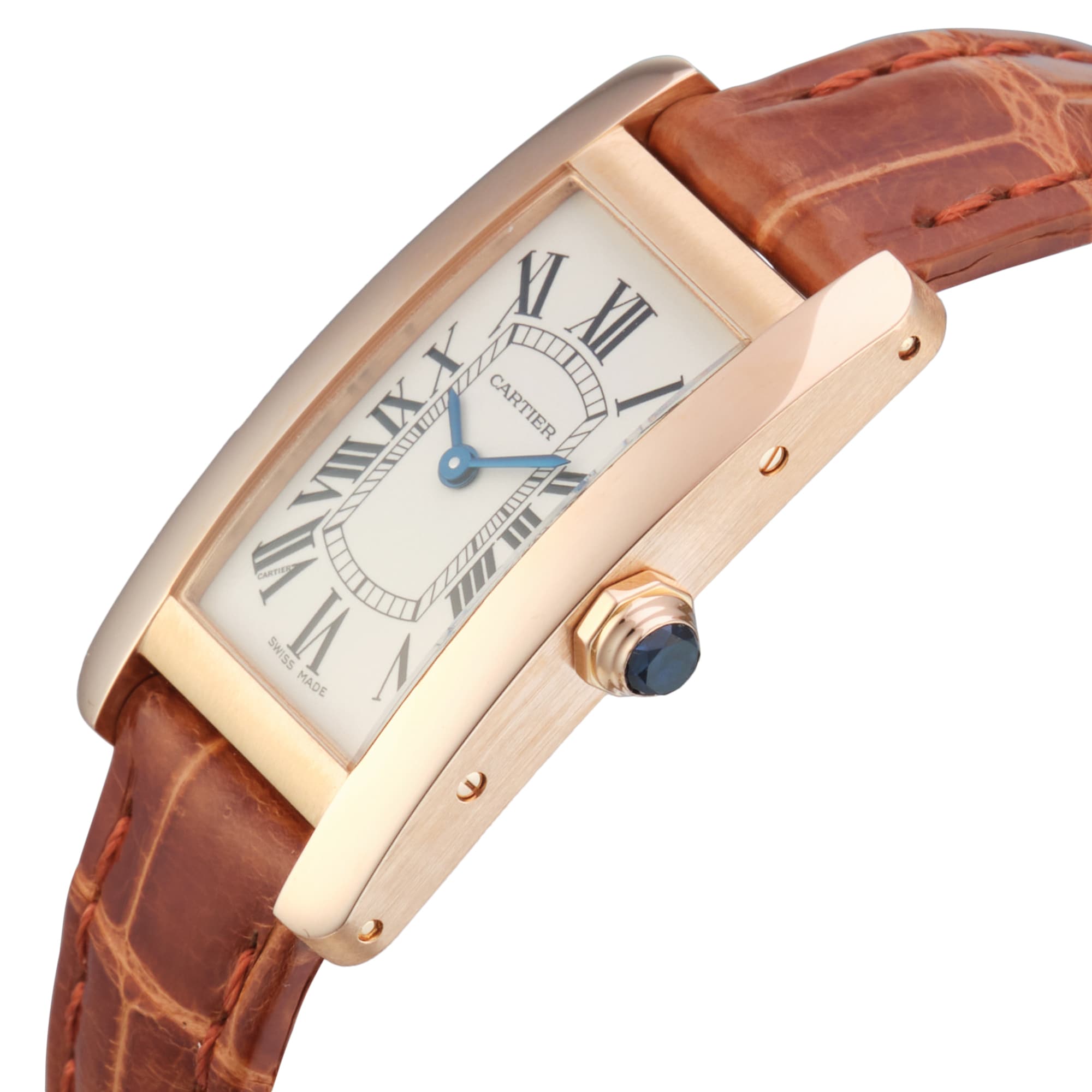 Pre-Owned Cartier Tank Americaine 19mm Rose Gold
