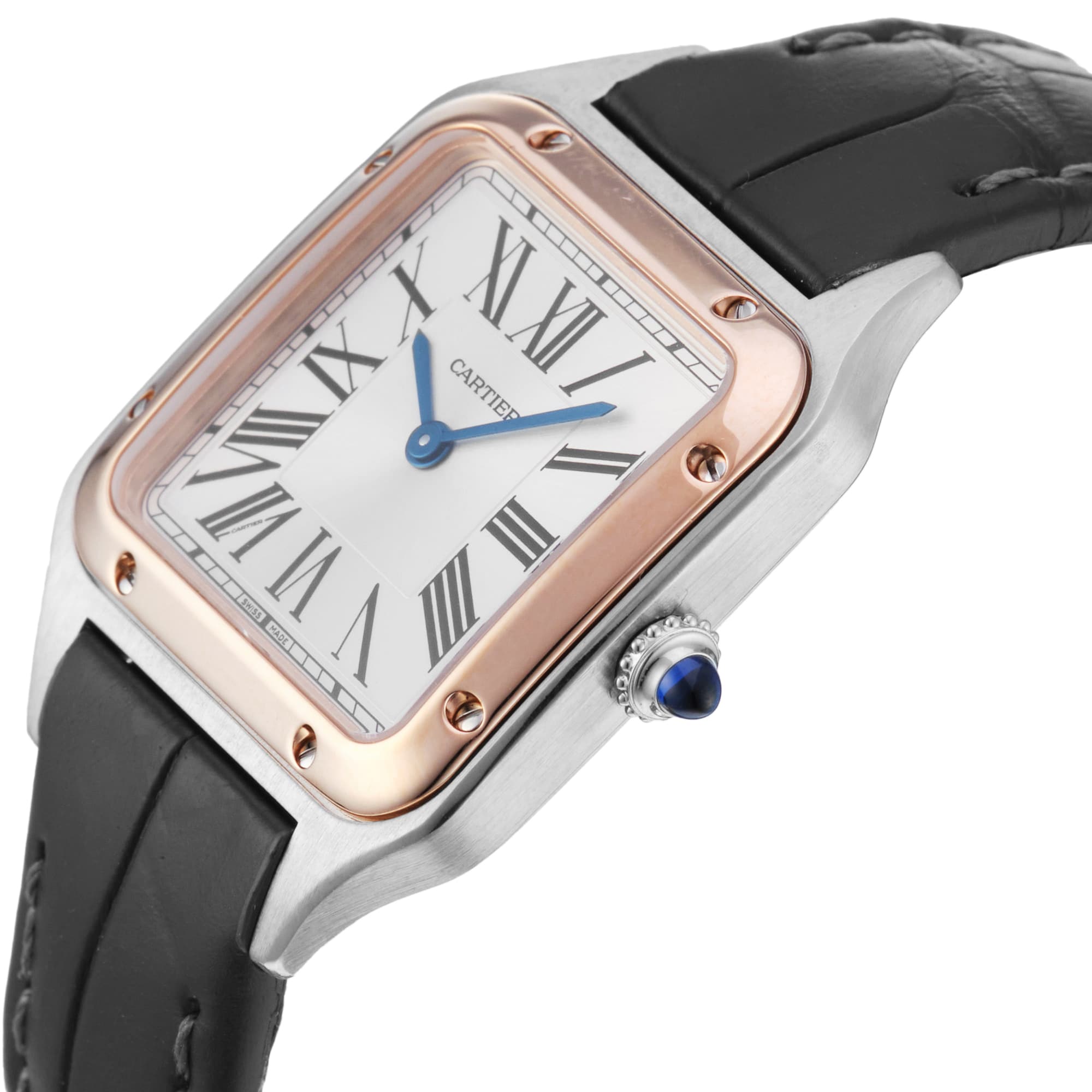 Pre-Owned Cartier Santos-Dumont Small Model 27.5mm Quartz Stainless Steel