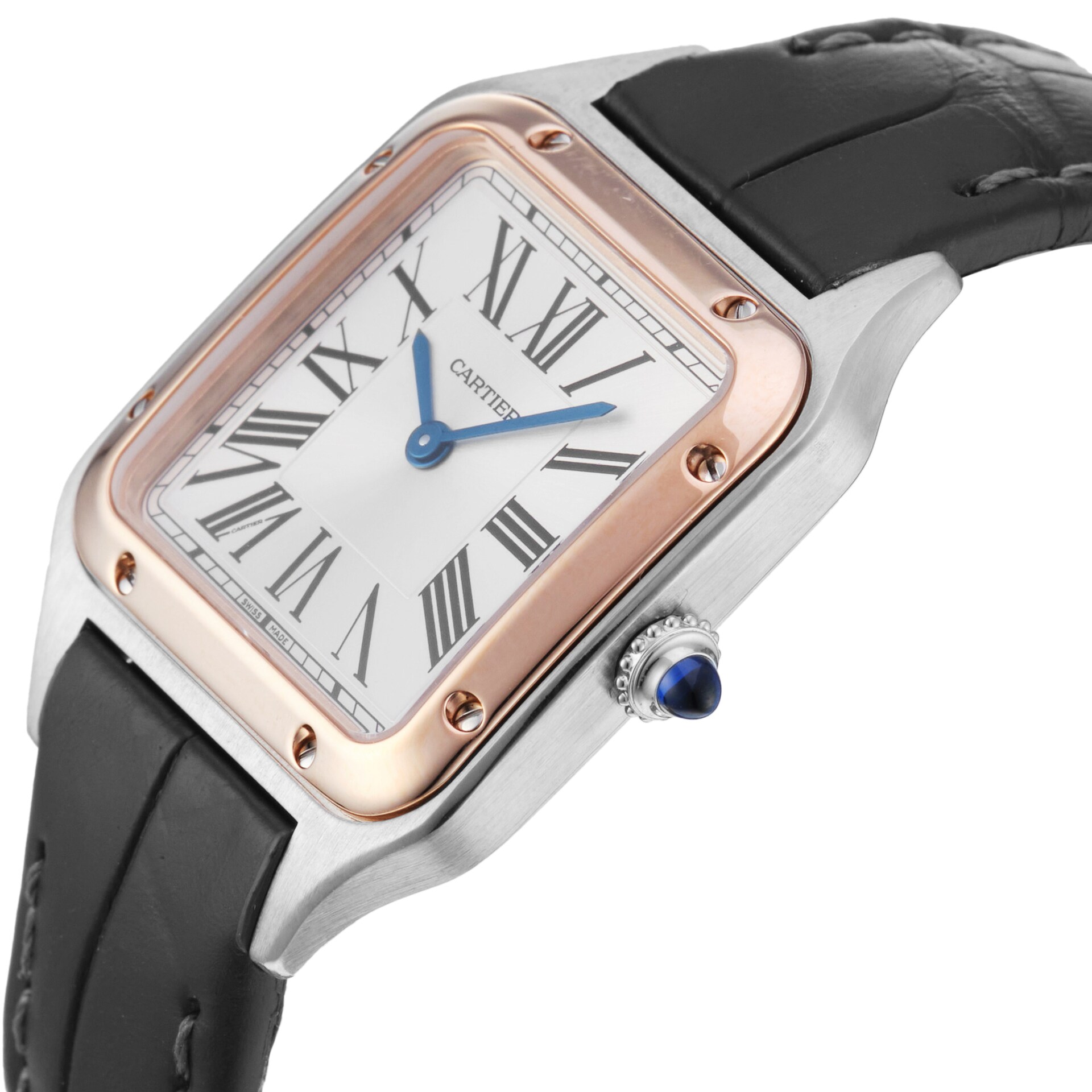 Pre-Owned Cartier Santos-Dumont Small Model 27.5mm Quartz Stainless Steel