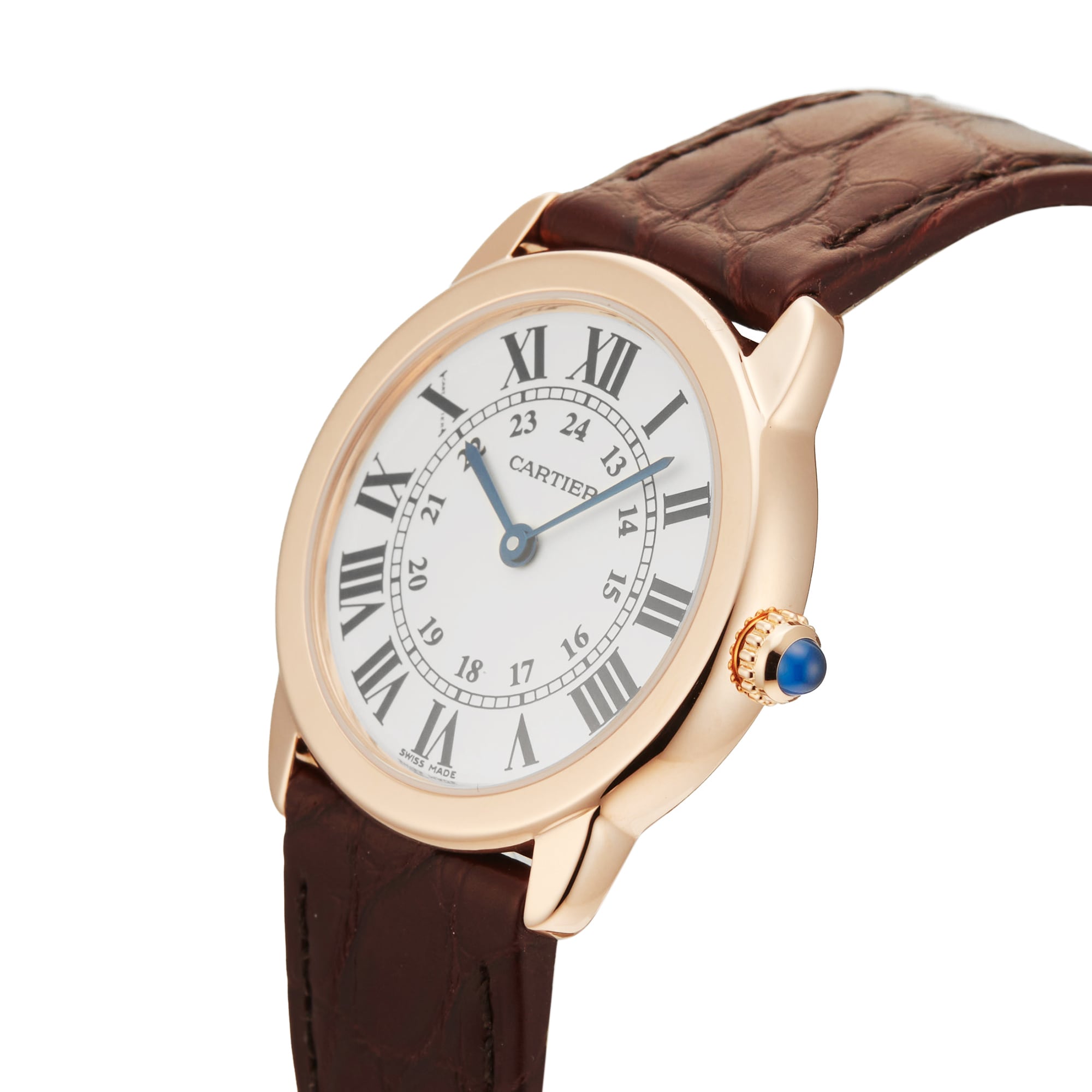 Pre-Owned Cartier Ronde Solo De Watch 29mm Rose Gold Pre-Owned Cartier Ronde Solo De Watch 29mm Rose Gold