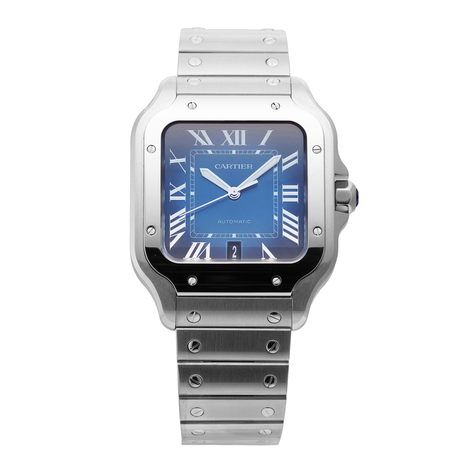 Pre-Owned Cartier Santos De Large 39.8mm Stainless Steel