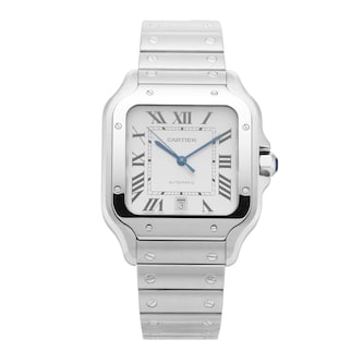 Pre-Owned Cartier Santos De Large 39.8mm Stainless Steel