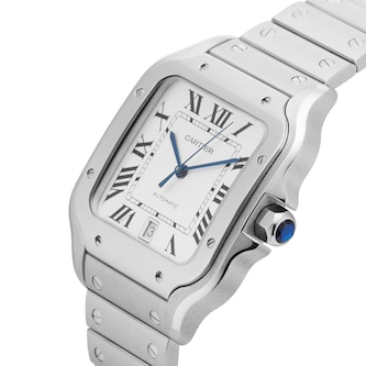 Pre-Owned Cartier Santos De Large 39.8mm Stainless Steel