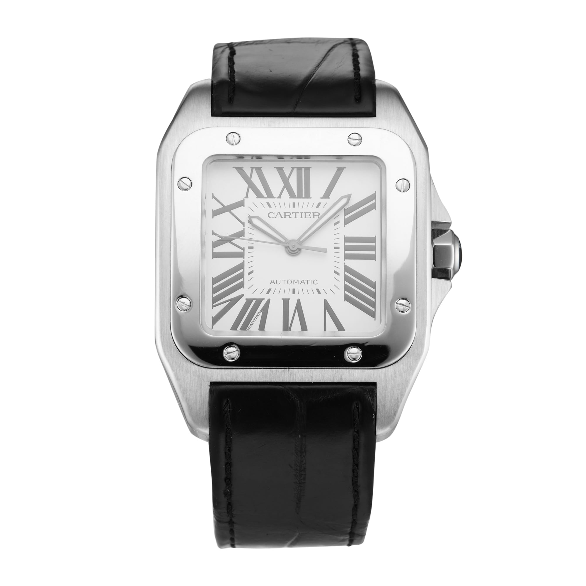 Pre-Owned Cartier Santos 100 41mm Stainless Steel Pre-Owned Cartier Santos 100 41mm Stainless Steel