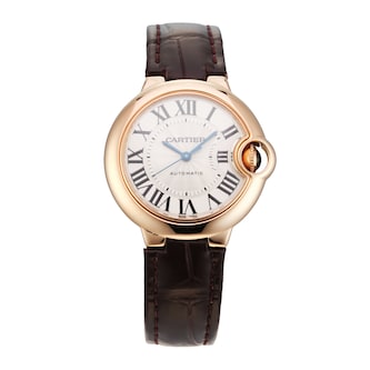 Pre-Owned Cartier Ballon Bleu De 33mm Rose Gold Pre-Owned Cartier Ballon Bleu De 33mm Rose Gold