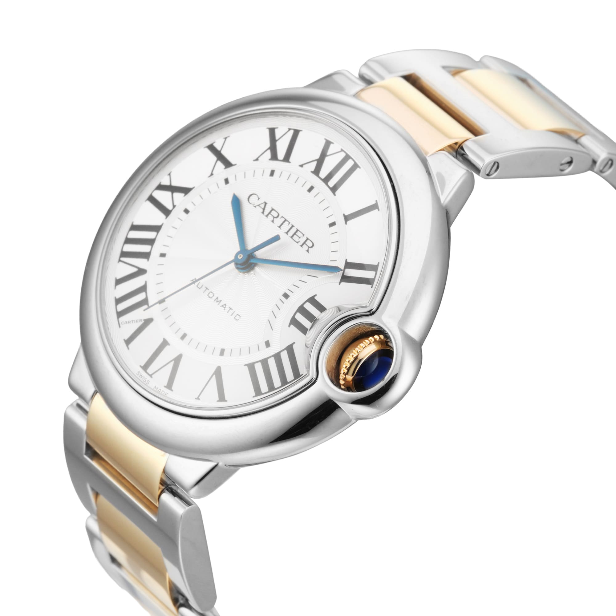 Pre-Owned Cartier Ballon Bleu 36mm Stainless Steel and Yellow Gold