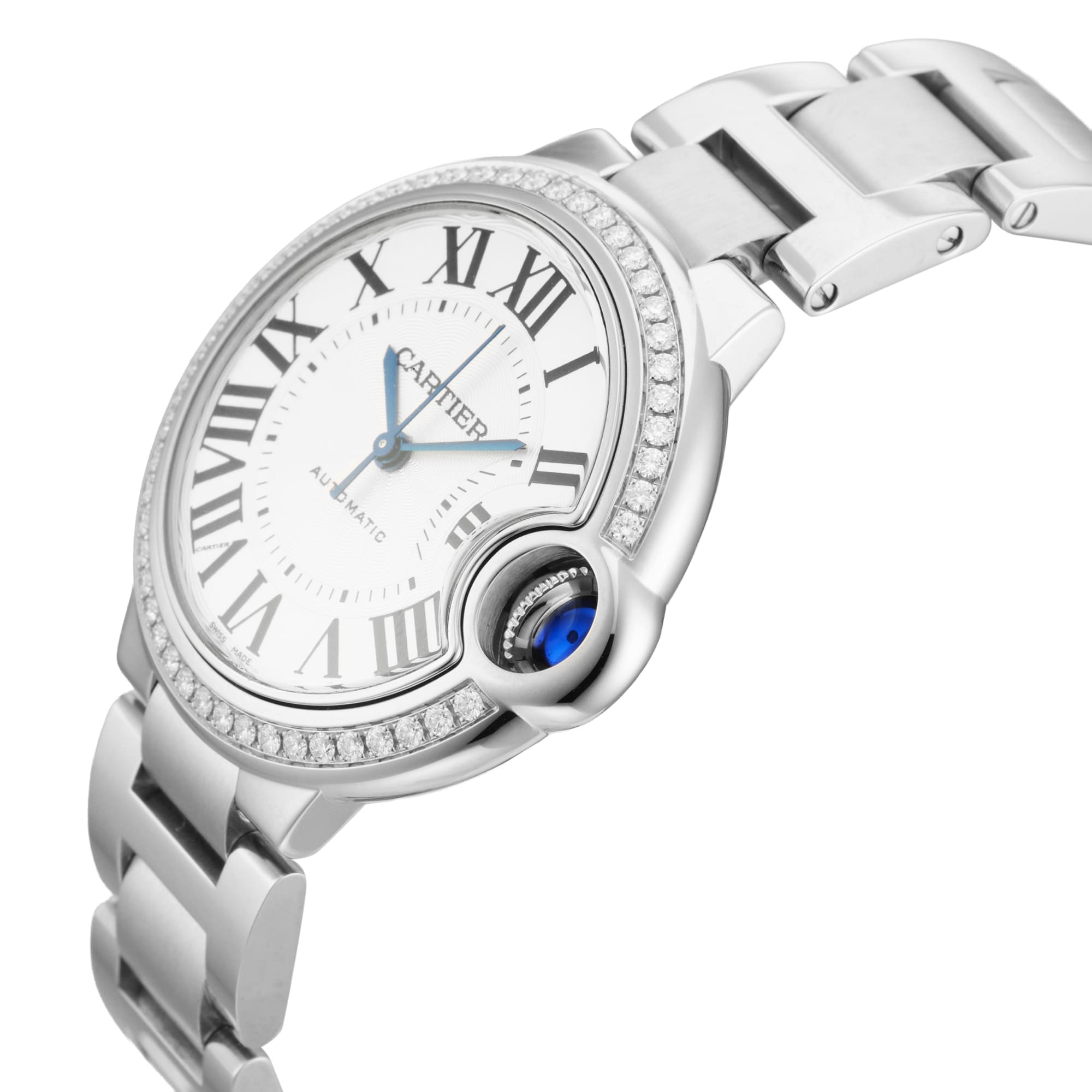Pre-Owned Cartier Ballon Bleu De 33mm Stainless Steel
