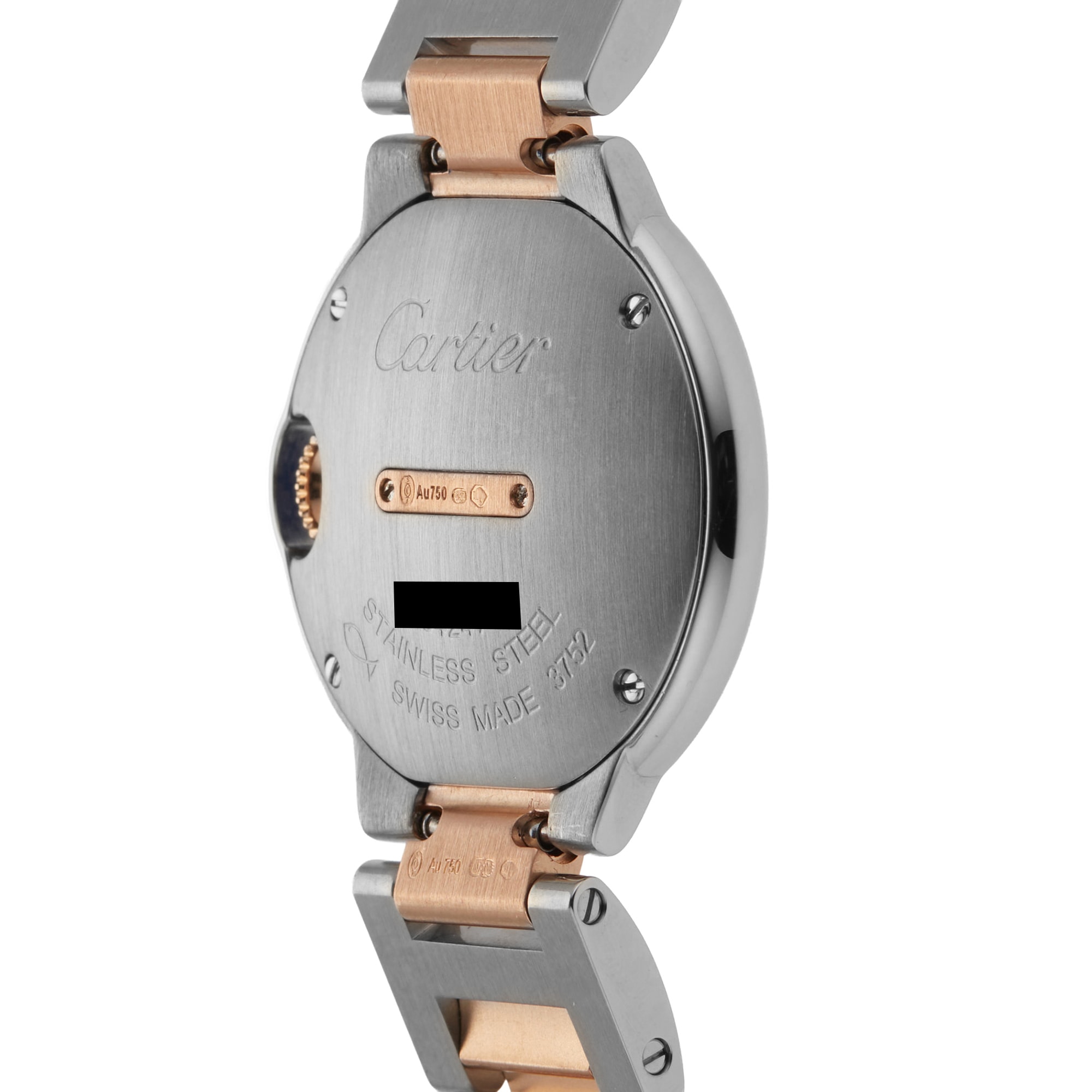 Pre-Owned Cartier Ballon Bleu 28mm Stainless Steel and Rose Gold Pre-Owned Cartier Ballon Bleu 28mm Stainless Steel and Rose Gold
