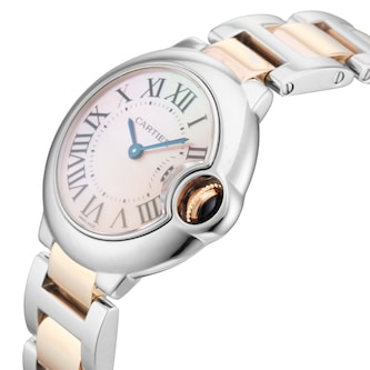 Pre-Owned Cartier Ballon Bleu 28mm Stainless Steel and Rose Gold