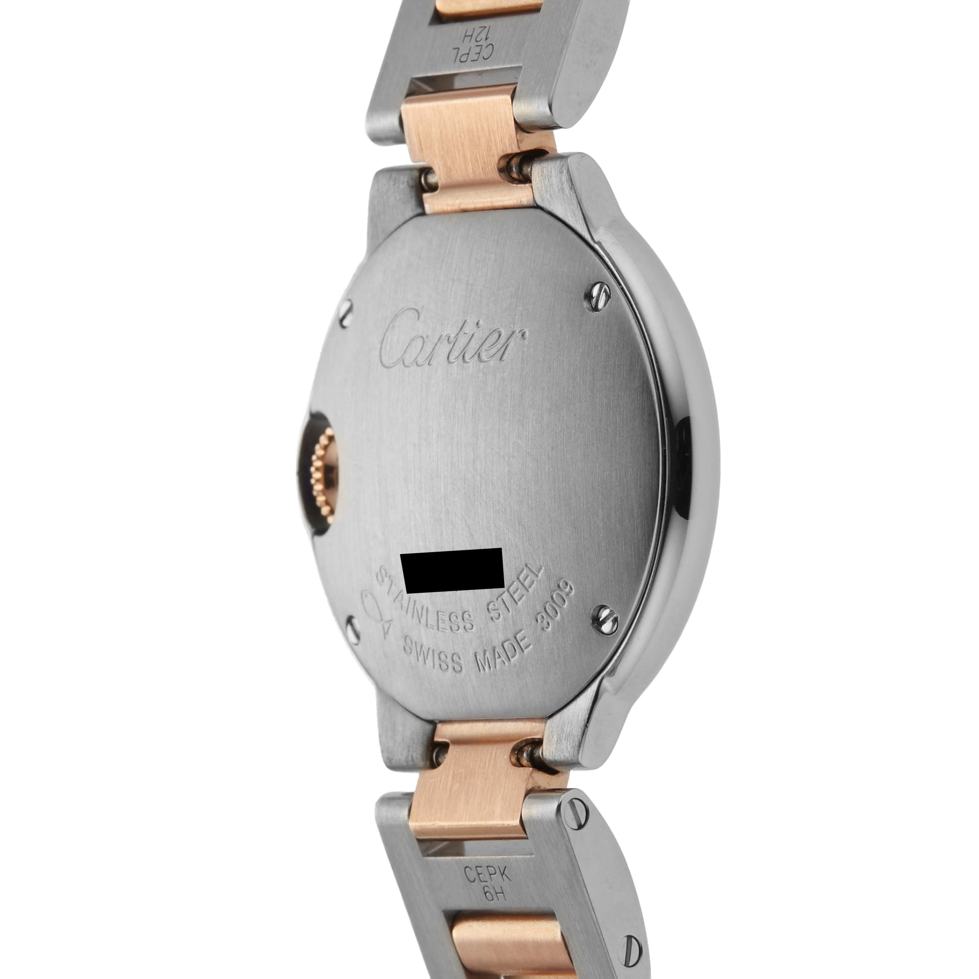 Pre-Owned Cartier Ballon Bleu 28mm Stainless Steel and Rose Gold