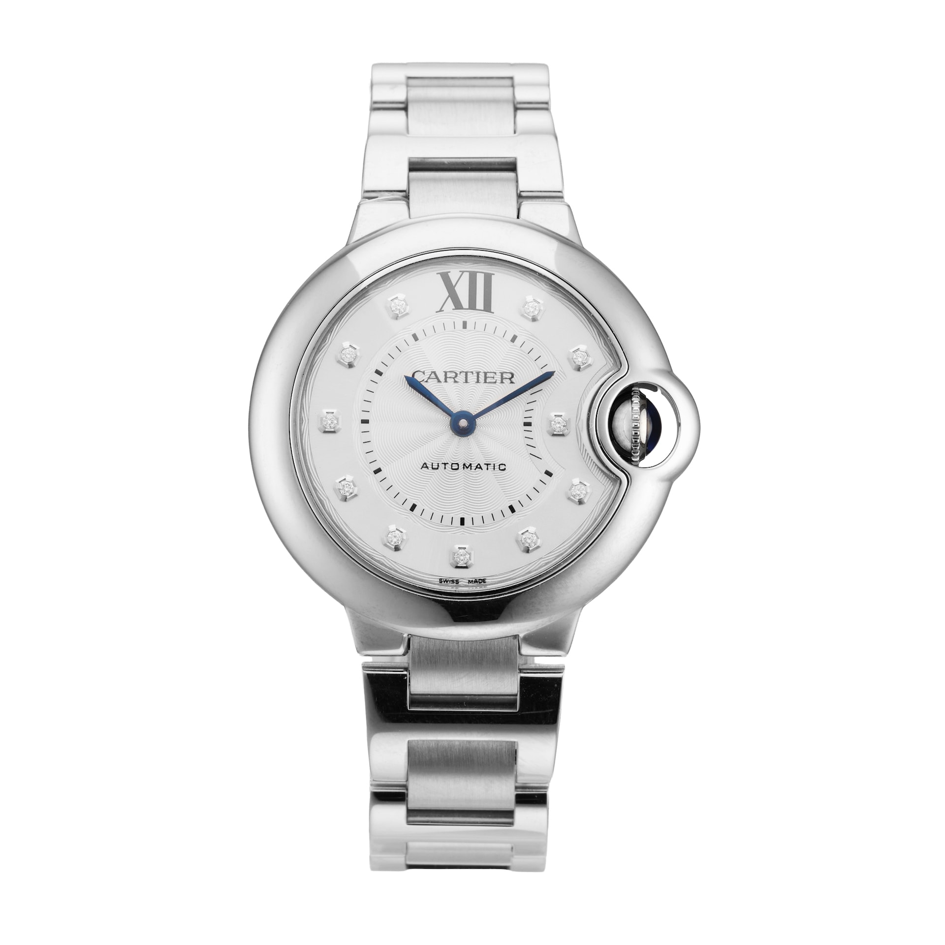Pre-Owned Cartier Ballon Bleu De 33mm Stainless Steel Pre-Owned Cartier Ballon Bleu De 33mm Stainless Steel