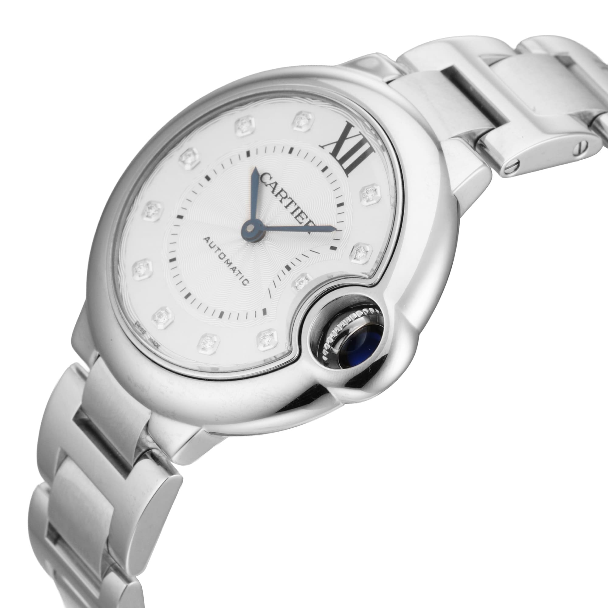 Pre-Owned Cartier Ballon Bleu De 33mm Stainless Steel