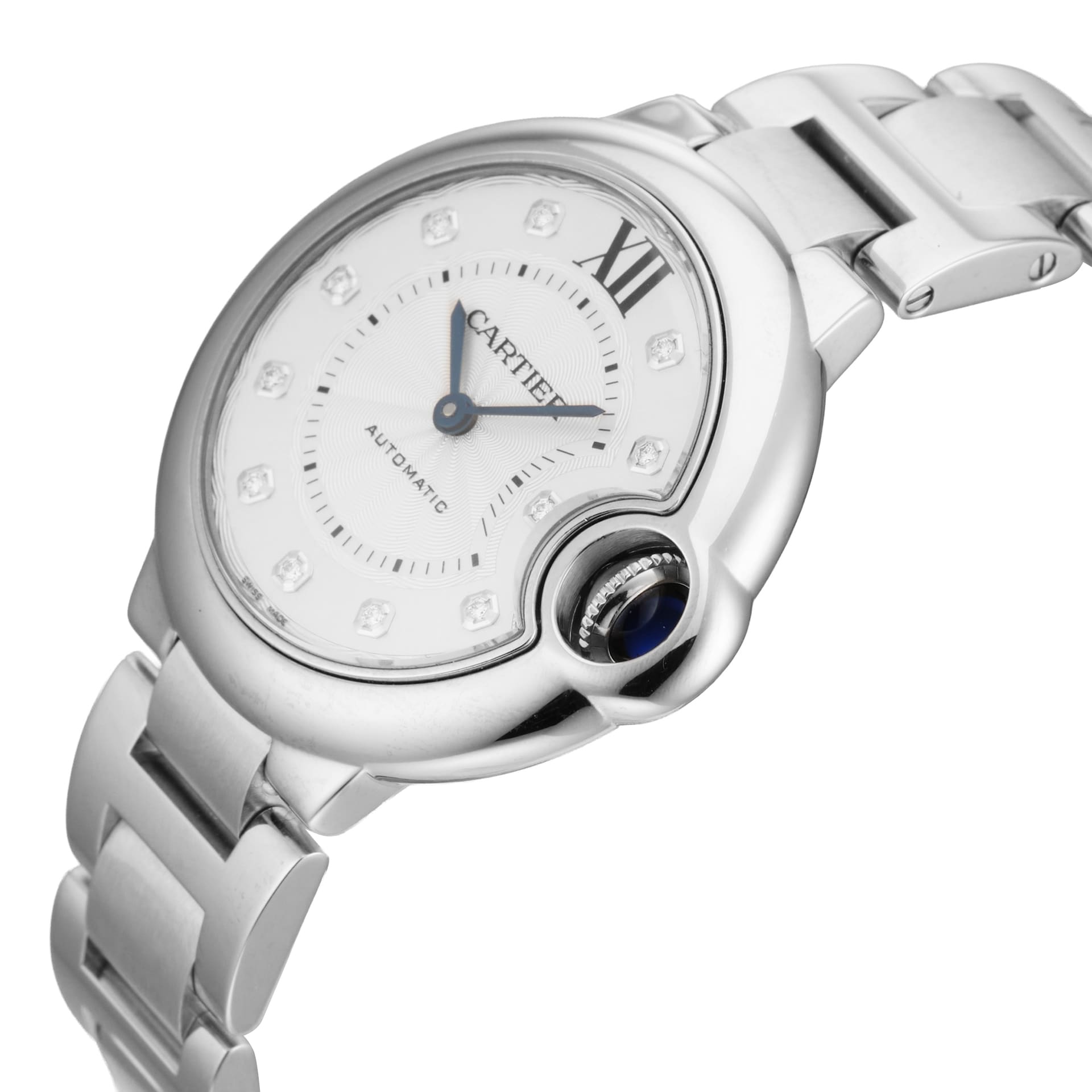 Pre-Owned Cartier Ballon Bleu De 33mm Stainless Steel Pre-Owned Cartier Ballon Bleu De 33mm Stainless Steel