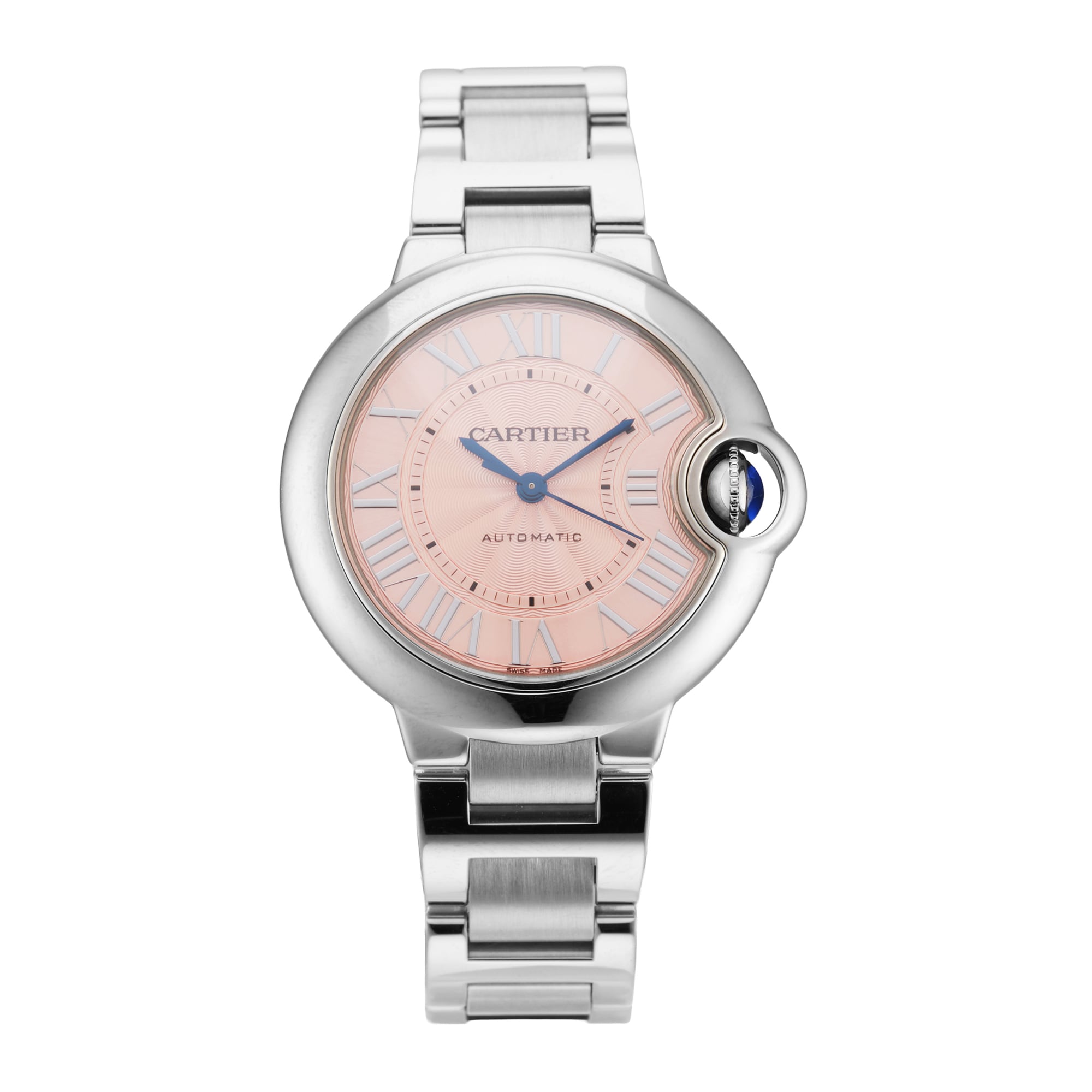 Pre-Owned Cartier Ballon Bleu De 33mm Stainless Steel Pre-Owned Cartier Ballon Bleu De 33mm Stainless Steel
