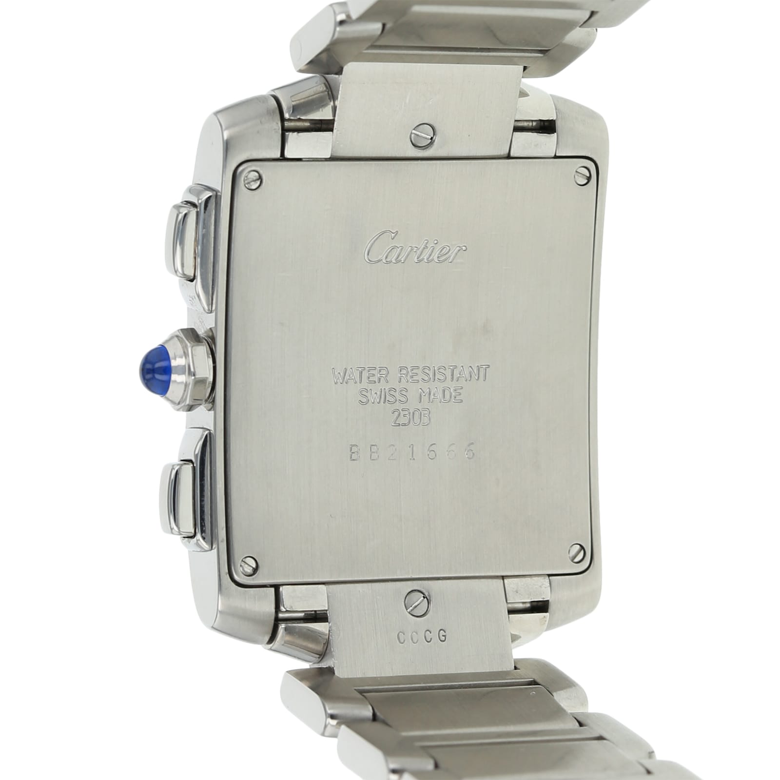 Pre-Owned Cartier Tank Francaise Chronoflex Mens Watch W51001Q3/2303 Pre-Owned Cartier Tank Francaise Chronoflex Mens Watch W51001Q3/2303