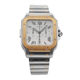 40630360 - Santos Chronograph 44.9mm Stainless Steel and Yellow Gold
