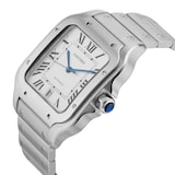 Pre-Owned Cartier Santos de 39.8mm Large Model Stainless Steel