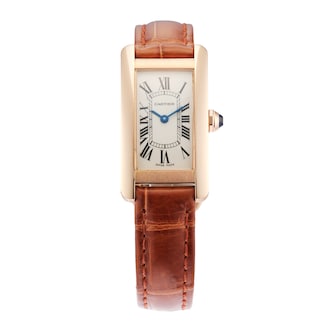 Pre-Owned Cartier Tank Americaine 19mm Rose Gold Pre-Owned Cartier Tank Americaine 19mm Rose Gold