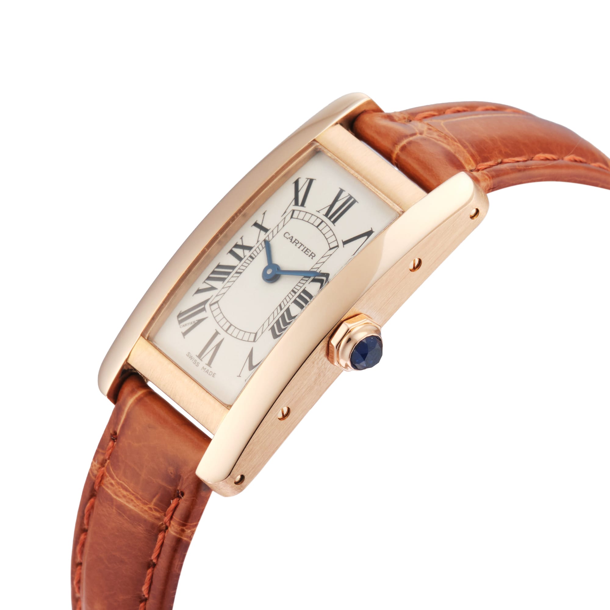 Pre-Owned Cartier Tank Americaine 19mm Rose Gold