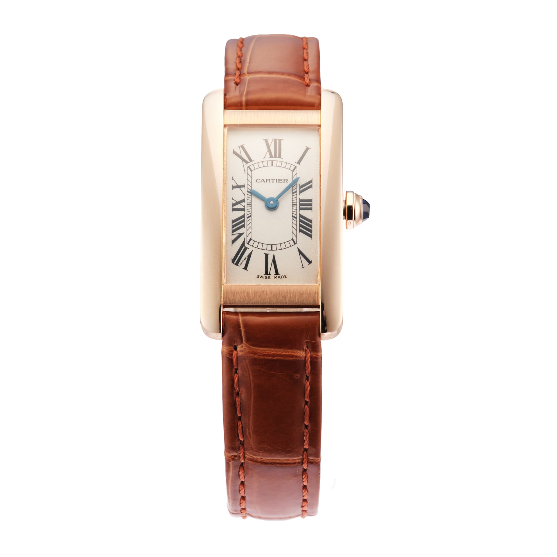 Pre-Owned Cartier Tank Americaine 19mm Rose Gold