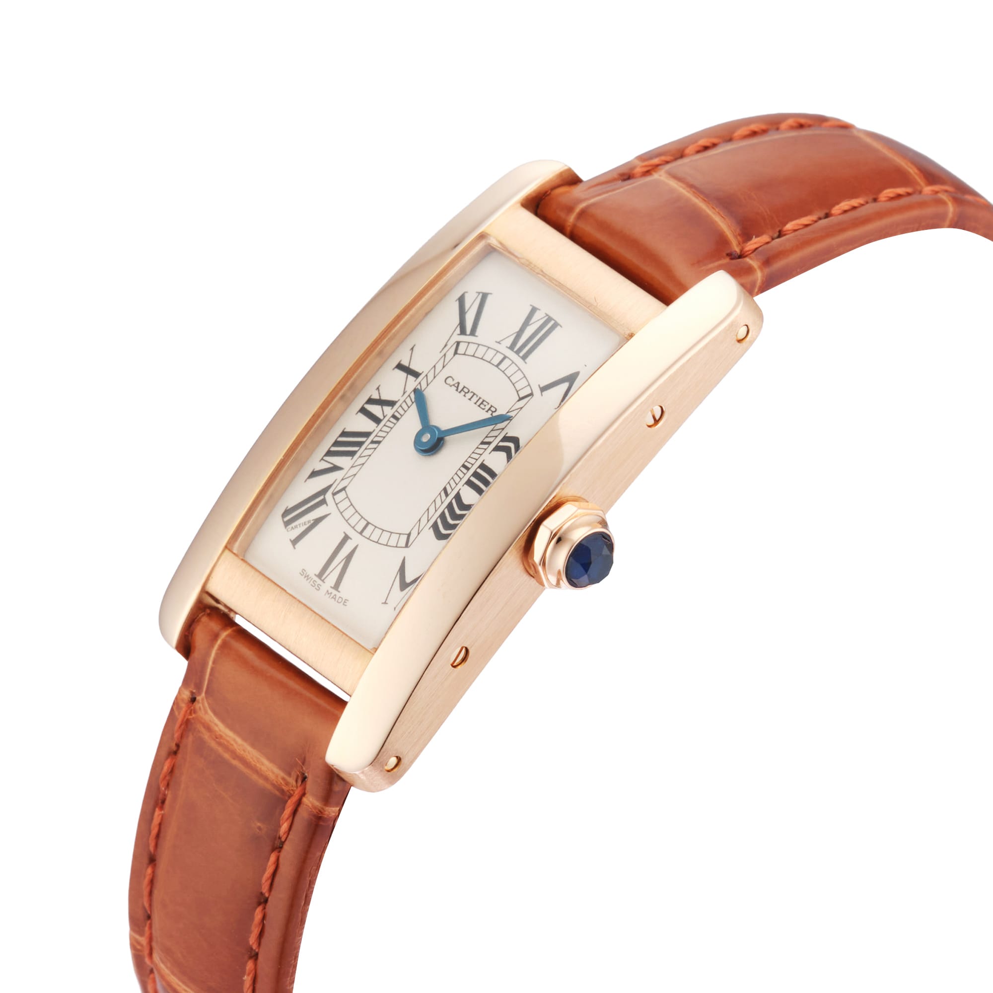 Pre-Owned Cartier Tank Americaine 19mm Rose Gold Pre-Owned Cartier Tank Americaine 19mm Rose Gold