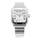 Pre-Owned Cartier Santos de 39.8mm Large Model Stainless Steel WSSA0018