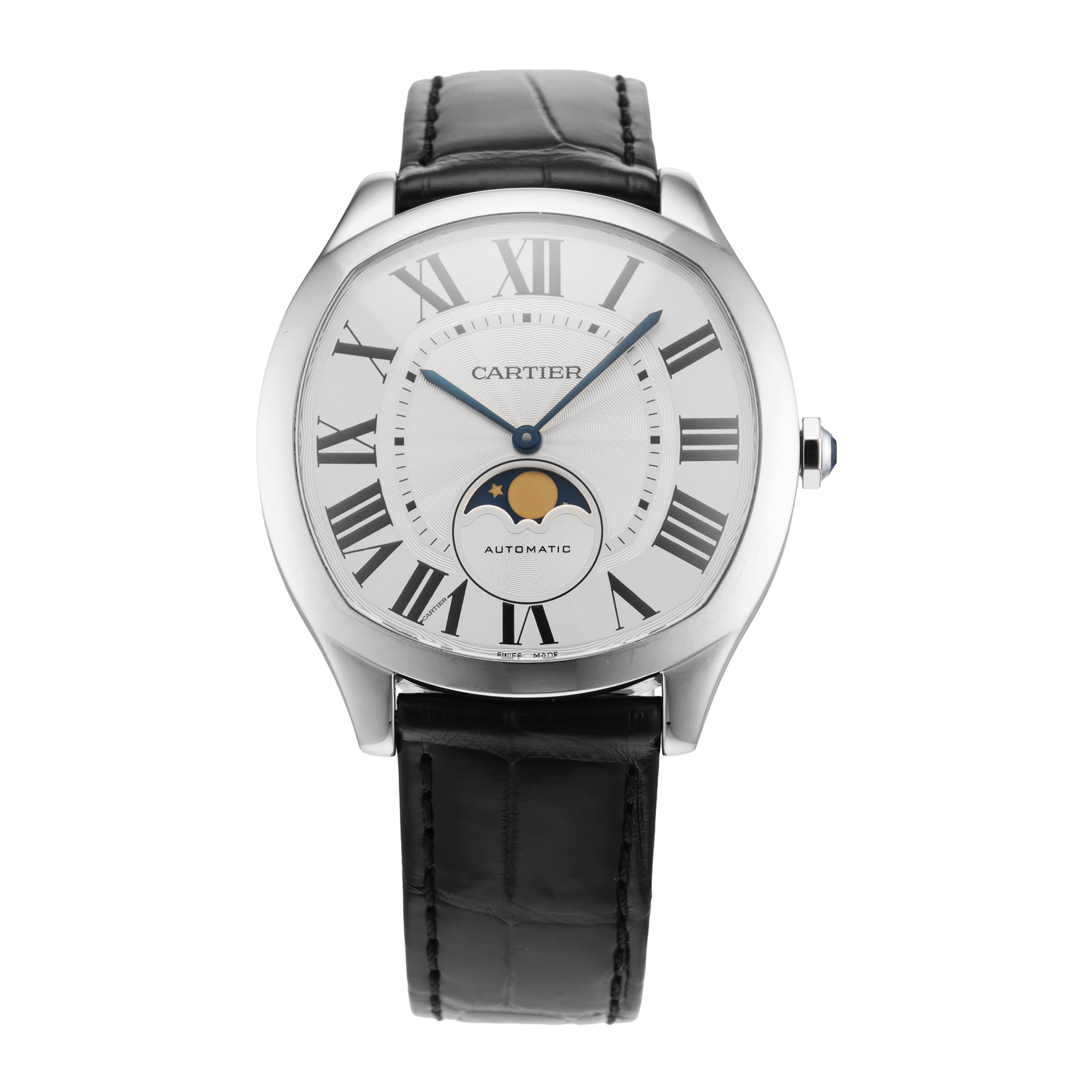 Pre-Owned Cartier Drive De Moon Phases 41mm Stainless Steel Pre-Owned Cartier Drive De Moon Phases 41mm Stainless Steel