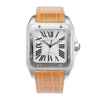 Pre-Owned Cartier Santos 100 41mm Stainless Steel Pre-Owned Cartier Santos 100 41mm Stainless Steel