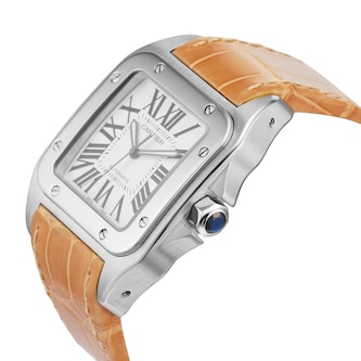 Pre-Owned Cartier Santos 100 41mm Stainless Steel Pre-Owned Cartier Santos 100 41mm Stainless Steel