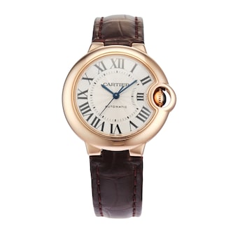 Pre-Owned Cartier Ballon Bleu De 33mm Rose Gold Pre-Owned Cartier Ballon Bleu De 33mm Rose Gold