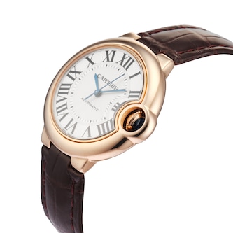 Pre-Owned Cartier Ballon Bleu De 33mm Rose Gold Pre-Owned Cartier Ballon Bleu De 33mm Rose Gold