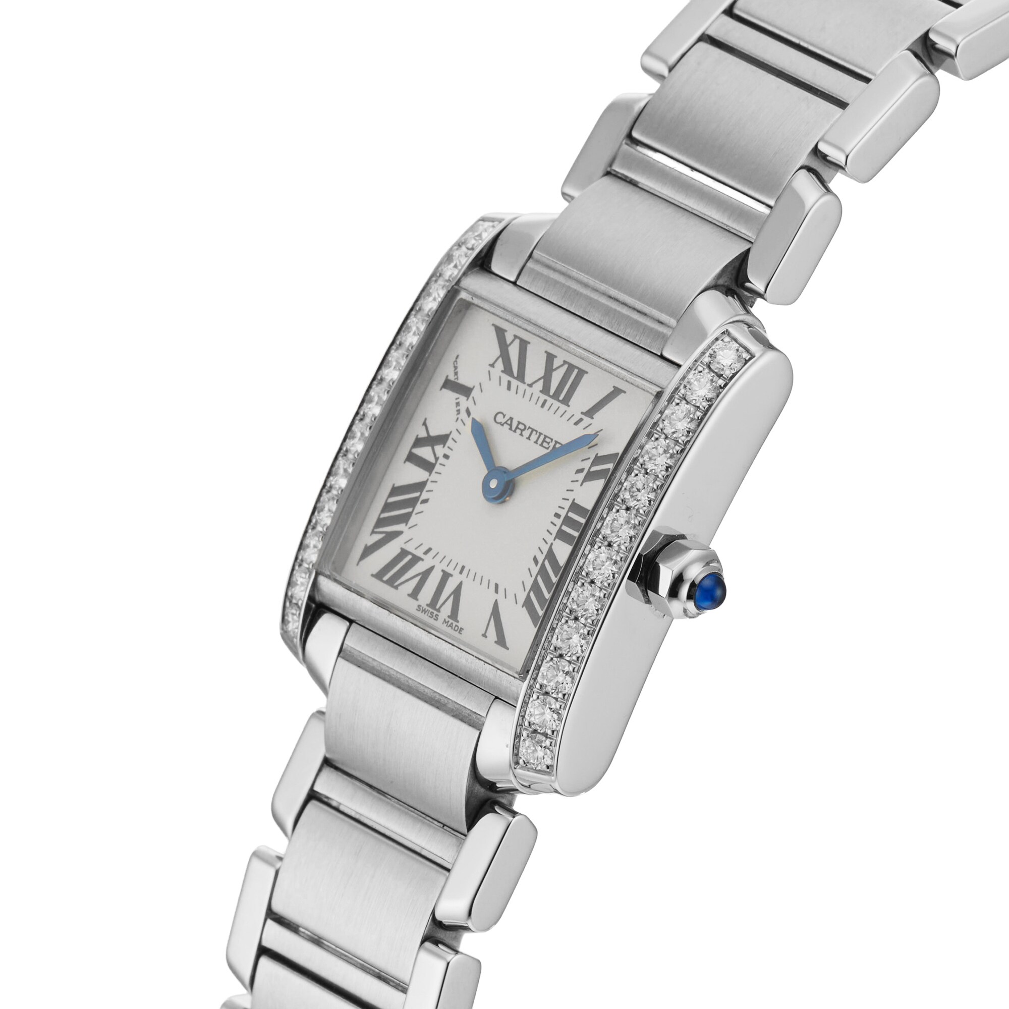 Pre-Owned Cartier Tank Francaise Small Model 20mm Stainless Steel Pre-Owned Cartier Tank Francaise Small Model 20mm Stainless Steel