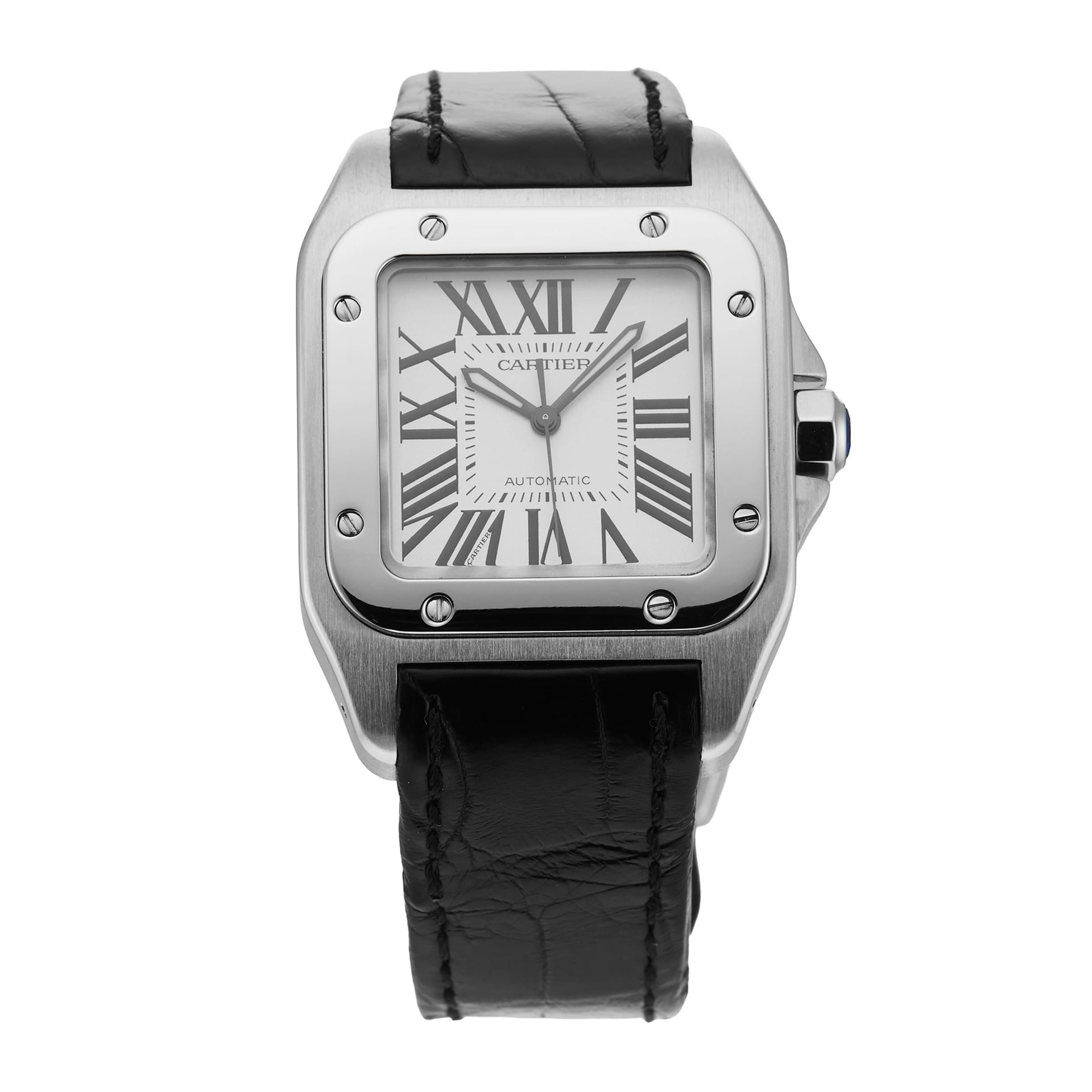 Pre-Owned Cartier Santos 35mm Stainless Steel Pre-Owned Cartier Santos 35mm Stainless Steel