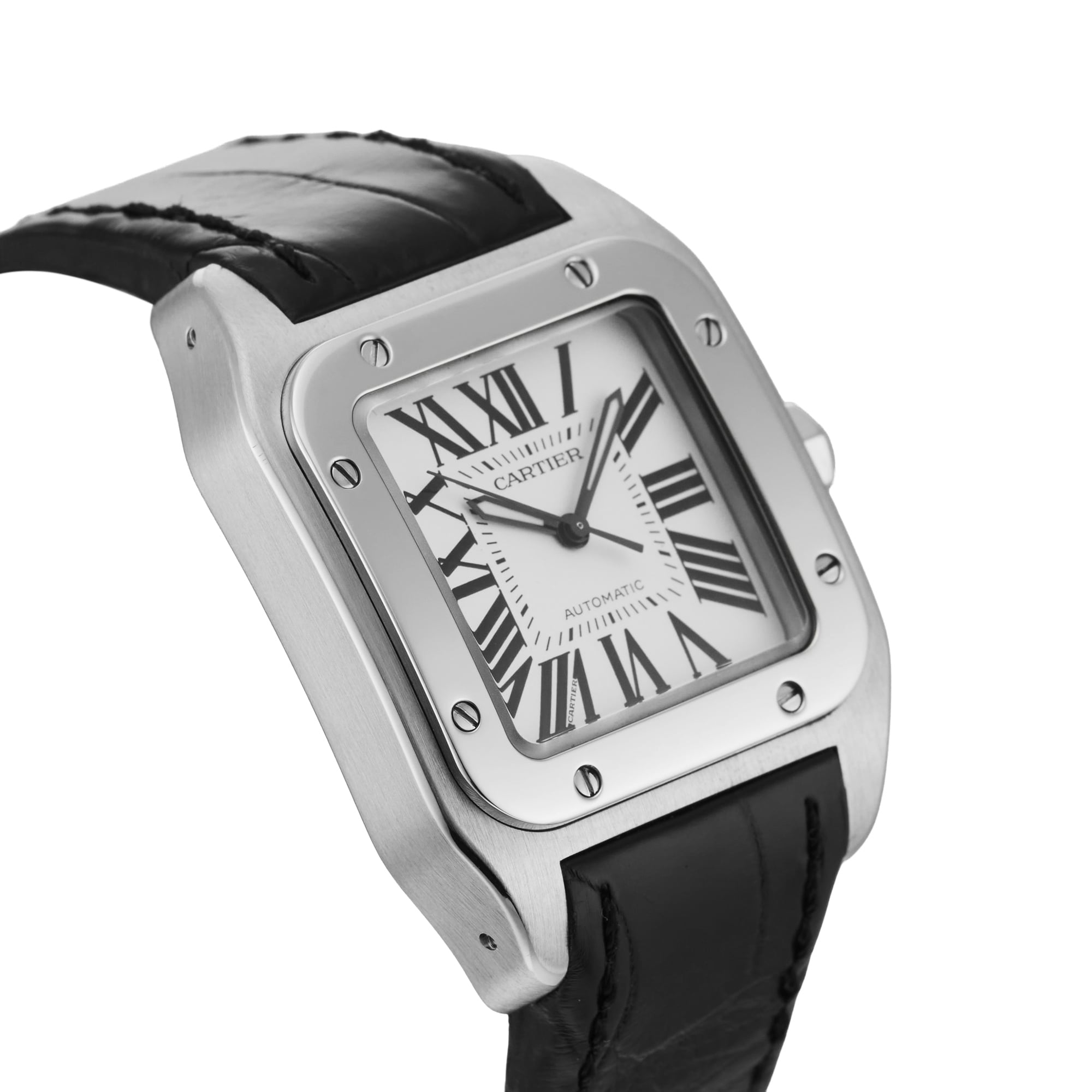 Pre-Owned Cartier Santos 35mm Stainless Steel Pre-Owned Cartier Santos 35mm Stainless Steel