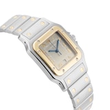 Pre-Owned Cartier Santos Galbee 29mm Stainless Steel and Yellow Gold