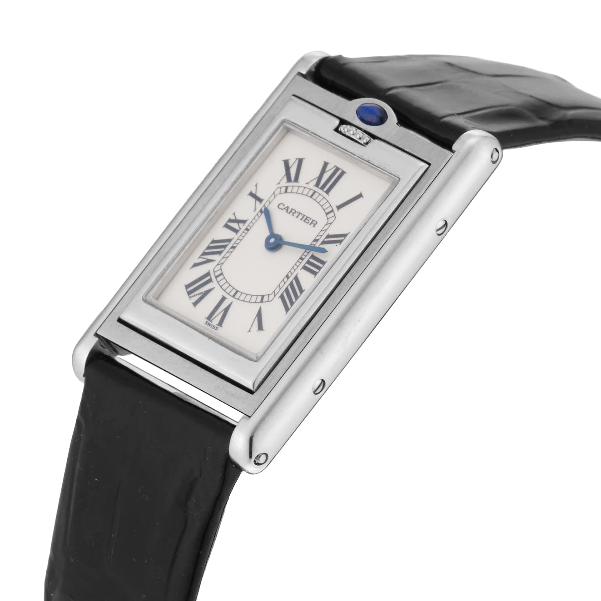 Pre-Owned Cartier Tank Basculante 24X36mm Stainless Steel